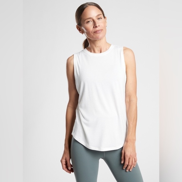 Athleta Cloudlight Hybrid Tank White Size Small - Picture 1 of 6